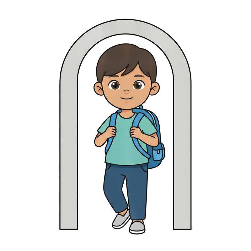 Go into school