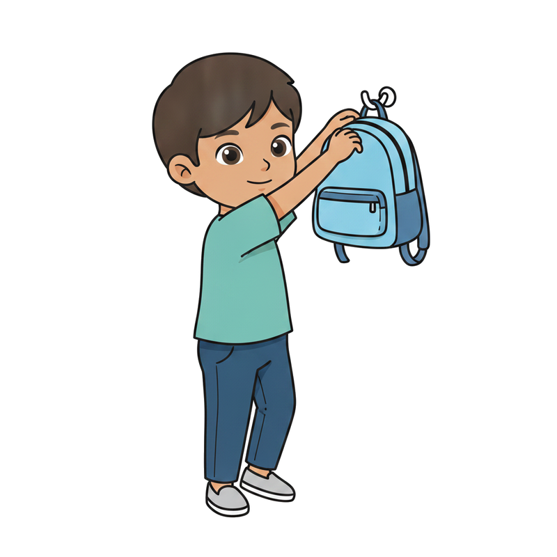 Hang up your backpack