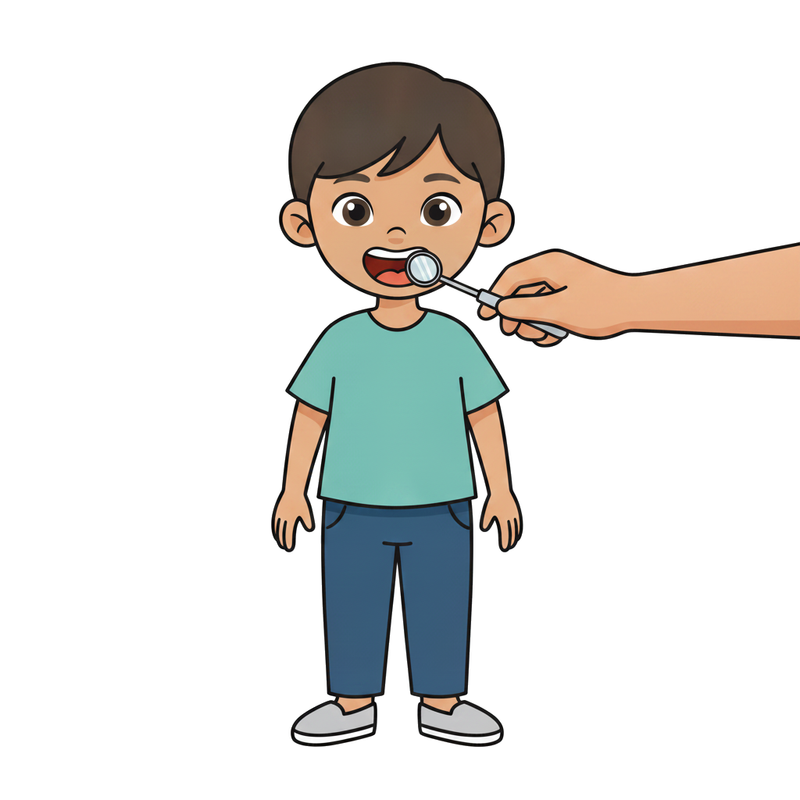 Dejar que el dentista mire