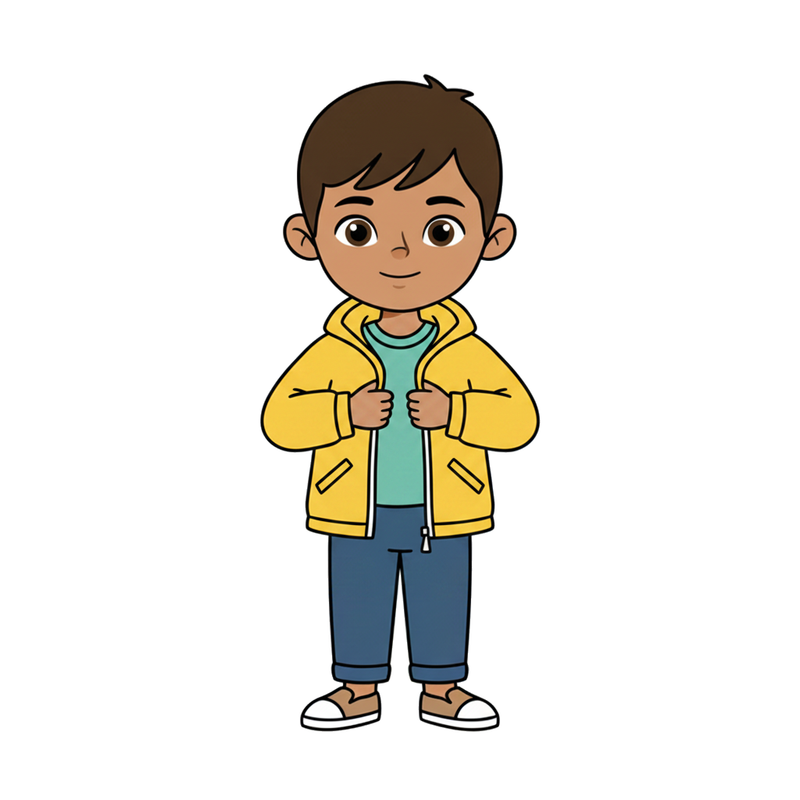 Vestir para o frio ou chuva