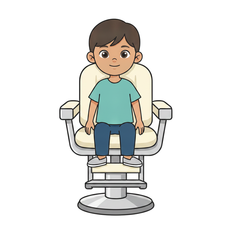 Sit in the chair