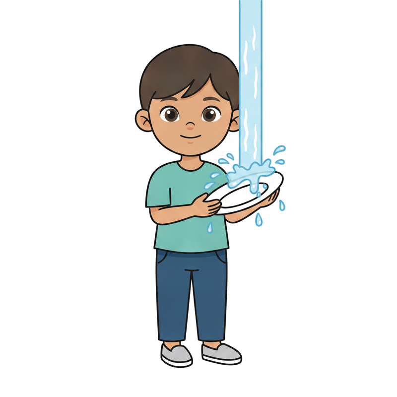 Rinse the plate