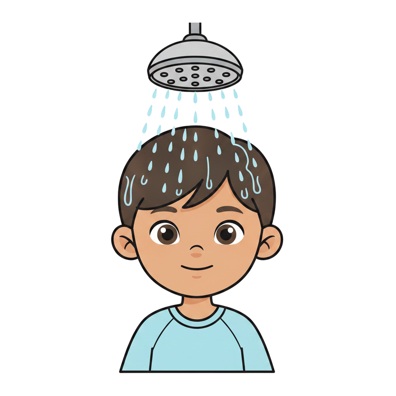 Molhar o cabelo