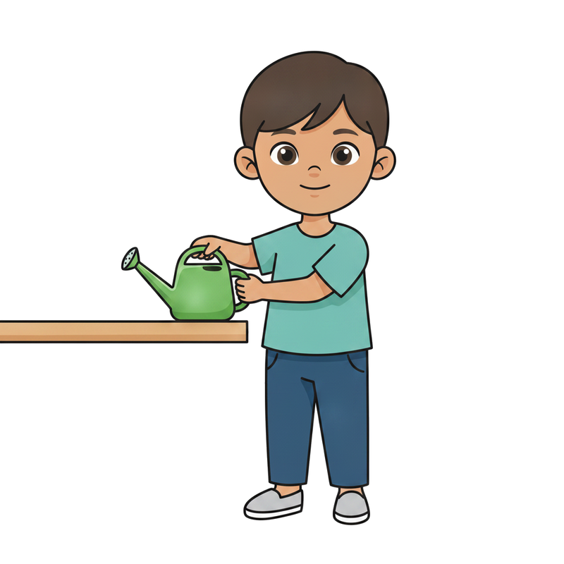 Put the watering can away