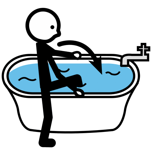 Get in the bath