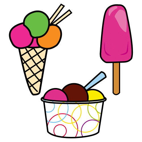 O gelado a derreter