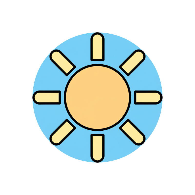 See the sun high