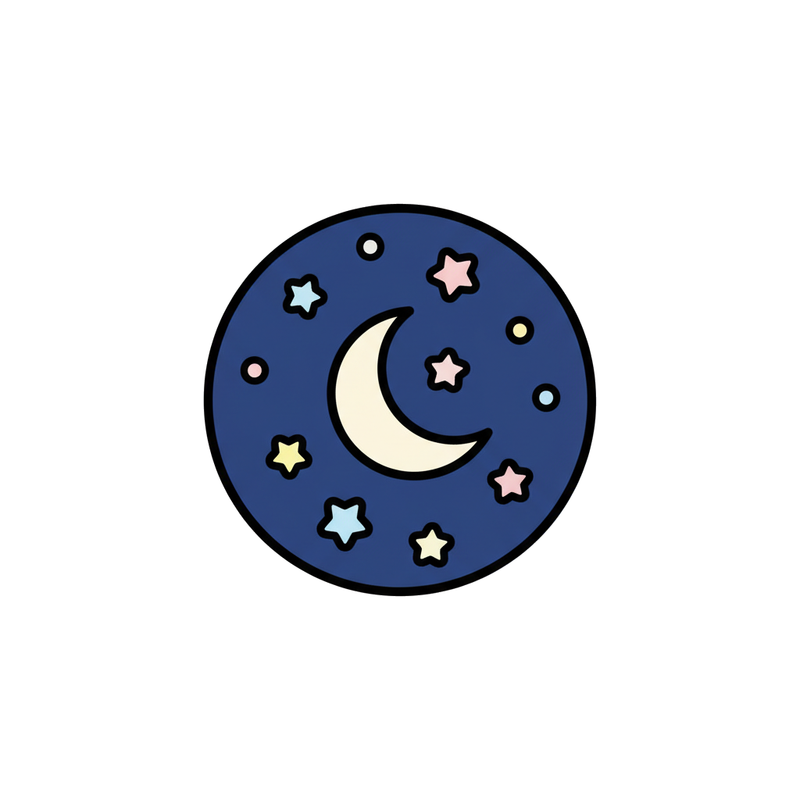 See the moon and stars